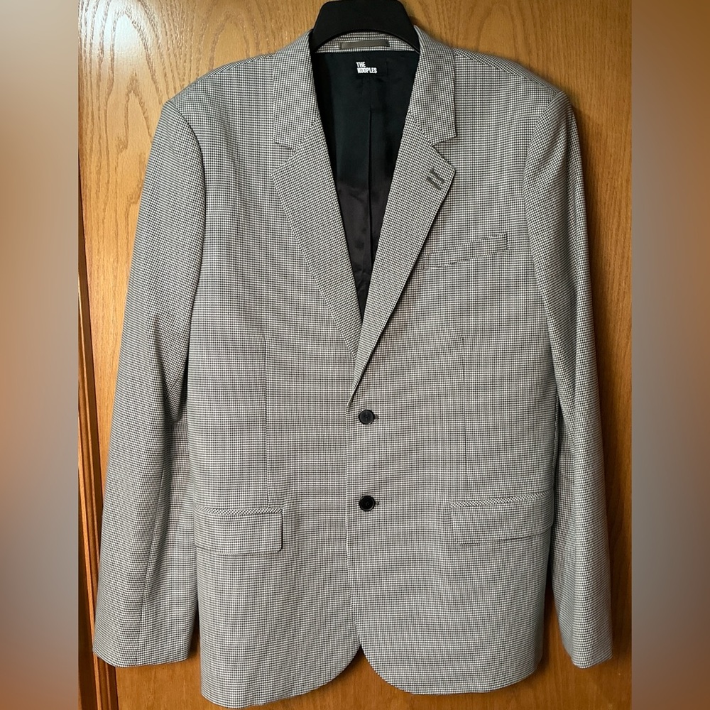 The Kooples Mixy Micro Prince Blazer Micro Houndstooth Jacket 52 New Unisex